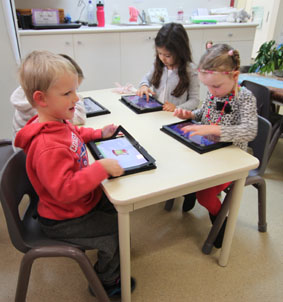 Kids with Preschool Educational Tablet